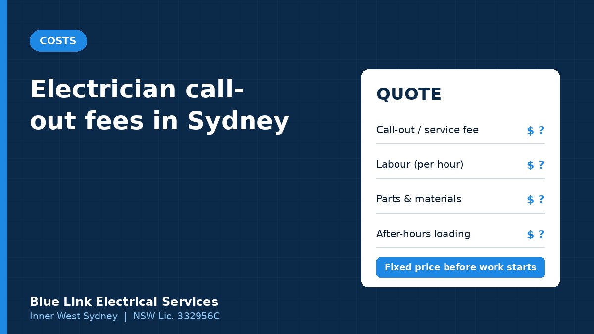 Electrician Call-Out Fees and Hourly Rates in Sydney, Explained