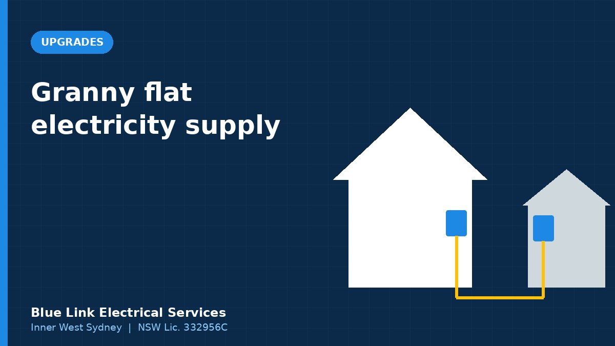 Granny Flat Electrical: Supply, Separate Meters and Switchboards