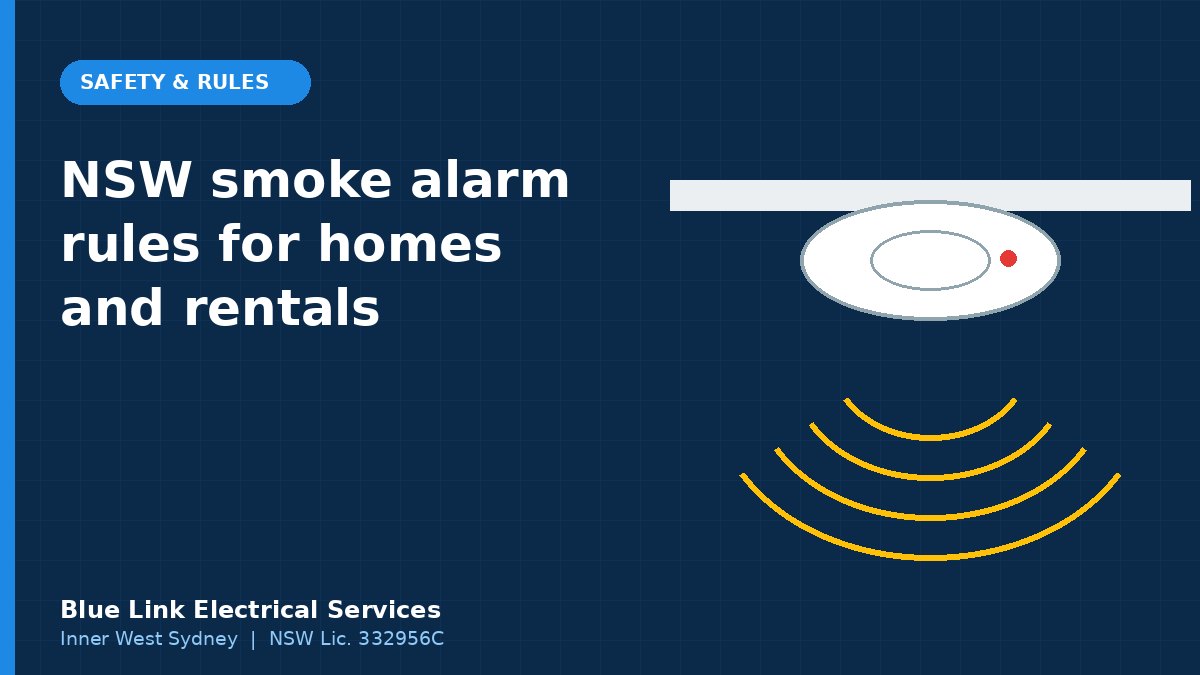 Illustration of a ceiling-mounted smoke alarm sounding