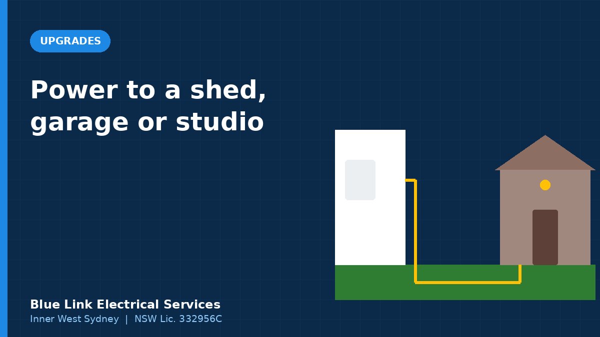 Getting Power to a Shed, Garage or Studio Safely