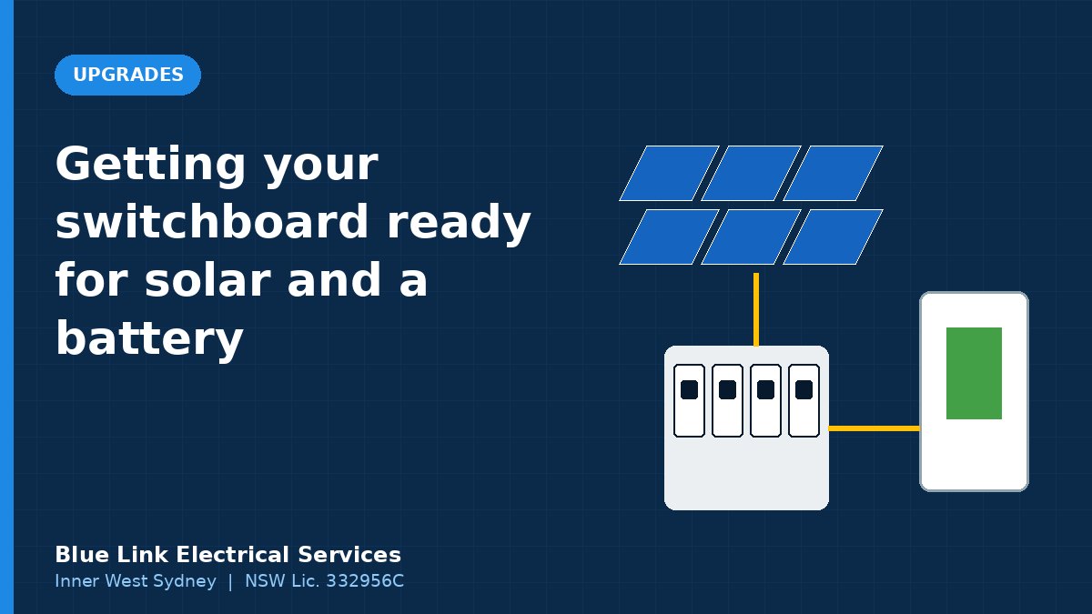 Getting Your Switchboard Ready for Solar and a Home Battery